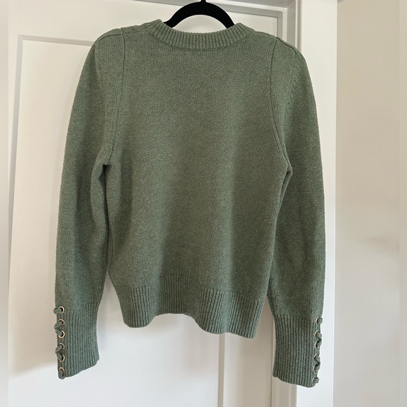 Ba&Sh Keane wool blend Sweater in green, size medium - Picture 8 of 10